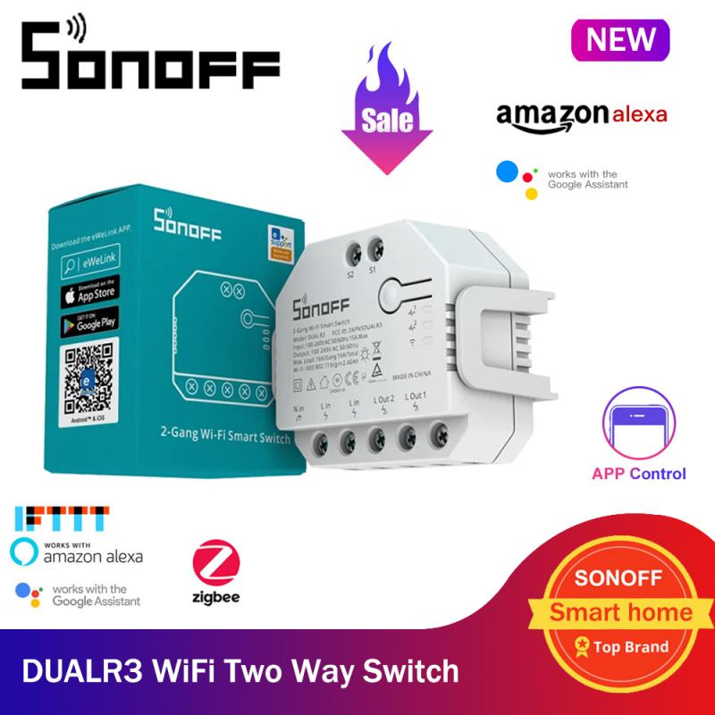 SONOFF DUAL R3 2 Gang Relay Module DIY MINI Smart Switch