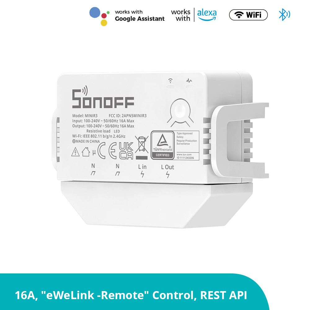 Sonoff Dual R3 2-Gang Wifi Smart Switch Interruptor with Dual Relay Power  Metering eWelink On-Off Smart switch Two Way Control